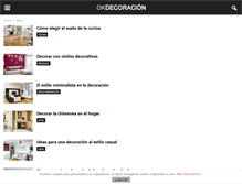 Tablet Screenshot of okdecoracion.com